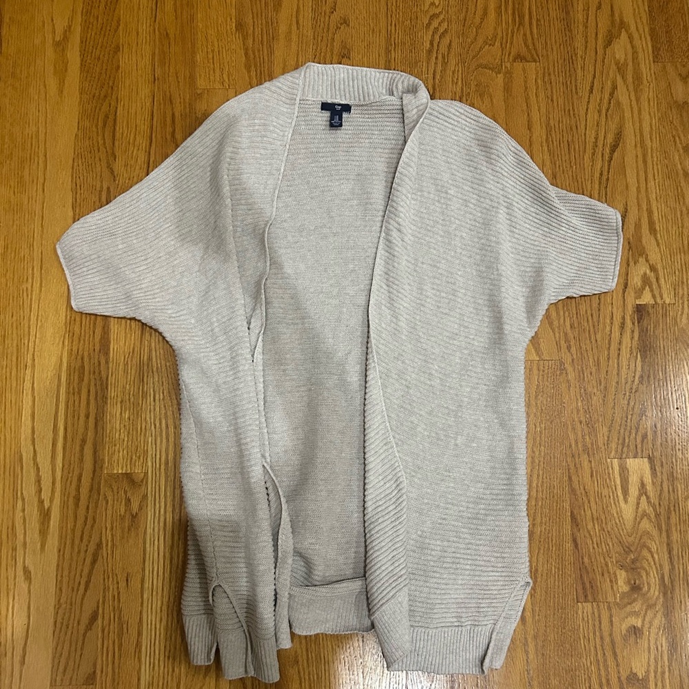 GAP Cream Cardigan Sweater Open Front